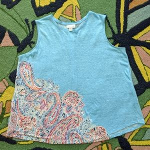 🌸J.Jill petite S linen tank🌸